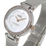 Coach Park Mother of Pearl Dial Silver Mesh Bracelet Watch for Women - 14503510