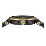 Versace Aion Chronograph Black Dial Black Steel Strap Watch for Men - VE1D01620