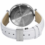 Versace Palazzo Empire White Dial White Leather Strap Watch for Women - VCO010017