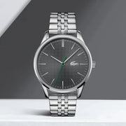 Lacoste Vienna Gray Dial Gray Steel Strap Watch for Men - 2011073T