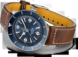 Breitling Superocean Heritage '57 Blue Dial Brown Leather Strap Watch for Men - A10370161C1X1