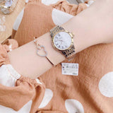 Tissot Carson Lady White Dial Two Tone Steel Strap Jam Tangan Wanita - T085.210.22.013.00