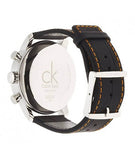 Calvin Klein City Chronograph Black Dial Black Leather Strap Watch for Men - K2G271C1