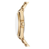 Michael Kors Lennox Three-Hand Gold Dial Gold Steel Strap Watch for Women - MK7500