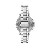 Michael Kors Maren Chronograph Silver Dial Silver Steel Strap Watch for Women - MK7495