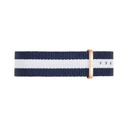 Daniel Wellington Classic Glasgow White Dial Two Tone NATO Strap Watch For Women - DW00100031
