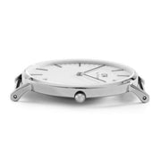 Daniel Wellington St Mawes White Dial Brown Leather Strap Watch For Men - DW00100052
