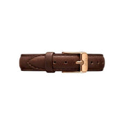 Daniel Wellington Classic Petite Bristol White Dial Brown Leather Strap Watch For Women - DW00100227