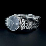 Tissot T Classic Carson Premium Automatic Lady Black Dial Silver Steel Strap Watch for Women - T122.207.11.051.00