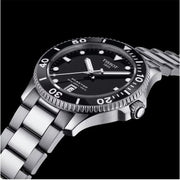Tissot Seastar 1000 Black Dial Silver Steel Strap Watch For Men - T120.410.11.051.00