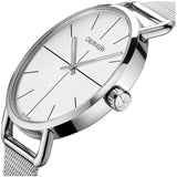 Calvin Klein Even Quartz White Dial Silver Steel Strap Watch for Women - K7B21126