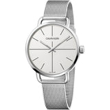 Calvin Klein Even Quartz White Dial Silver Steel Strap Watch for Women - K7B21126