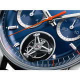 Tag Heuer Carrera Chronograph Tourbillion Blue Dial Blue Leather Strap Watch for Men - CBS5010.FC6543