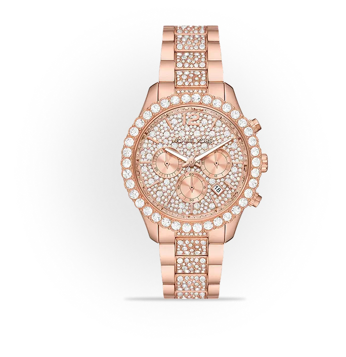 Michael Kors Layton Chronograph Rose Gold Dial Rose Gold  display picture 3