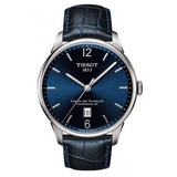 Tissot Chemin Des Tourelles Powermatic 80 Blue Dial Blue Leather Strap Watch for Men - T099.407.16.047.00