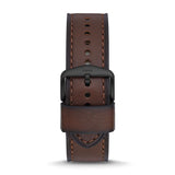 Fossil Bronson Chronograph Brown Dial Brown Leather Strap Watch for Men - FS5875