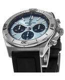 Breitling Chronomat B01 42 Blue Dial Black Rubber Strap Watch for Men - PB0134101C1S1