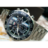 Tag Heuer Formula 1 Chronograph Black Dial Silver Steel Strap Watch untuk Pria - CAZ101H.BA0842