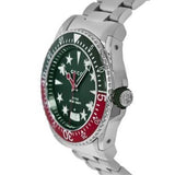 Gucci Dive Quartz Green Dial Silver Steel Strap Watch For Men - YA136222