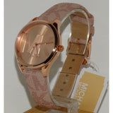 Michael Kors Jaycie Quartz Rose Gold Dial Pink Leather Strap Watch for Women - MK2879