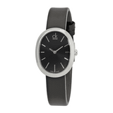 Calvin Klein Incentive Black Dial Black Rubber Strap Watch for Women - K3P231C1