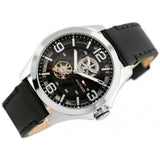 Tommy Hilfiger Bruce Analog Black Dial Black Leather Strap Watch for Men - 1791279