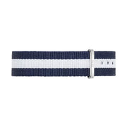Daniel Wellington Classy Glasgow White Dial Two Tone Nylon Strap Watch For Women - DW00100082