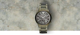 Emporio Armani Renato Chronograph Quartz Grey Dial Green Steel Strap  Watch For Men - AR11117