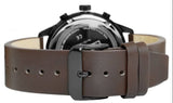 Tommy Hilfiger Chase Quartz Black Dial Brown Leather Strap Watch for Men - 1791577