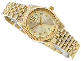 Michael Kors Lexington Analog Gold Dial Gold Steel Strap Watch for Women - MK4741