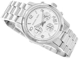 Michael Kors Runway Chronograph Silver Dial Silver Steel Strap Watch For Women - MK7325