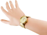 Tommy Hilfiger Lynn Quartz Gold Dial Gold Mesh Bracelet Watch For Women - 1781864