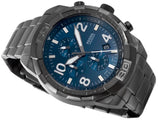 Fossil Bronson Chronograph Blue Dial Grey Steel Strap Watch for Men - FS5711