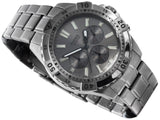 Fossil Garrett Chronograph Grey Dial Grey Steel Strap Watch for Men - FS5621