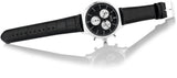 Hugo Boss Companion Black Dial Black Leather Strap Watch for Men - 1513543