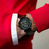 Hugo Boss Integrity Chronograph Black Dial Black Steel Strap Watch for Men - 1513780