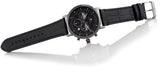 Tommy Hilfiger Evan Black Dial Black Leather Strap Watch for Men - 1710395