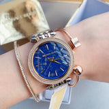 Michael Kors Darci Quartz Blue Dial Two Tone Steel Strap Watch For Women - MK3401