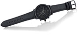 Fossil Neutra Chronograph Black Dial Black Leather Strap Watch for Men - FS5503