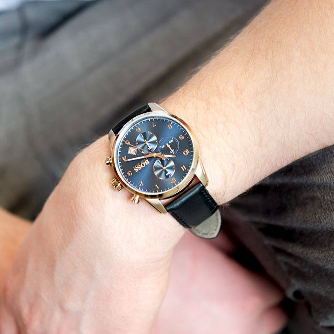 HUGO BOSS ボス　44 Hugo Boss Skymaster Men's Watch Black Chronograph 1513783 | Shop Now