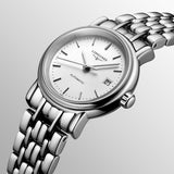Longines Presence 25.5mm Automatic Stainless Steel Watch untuk Wanita - L4.321.4.72.6