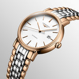 Longines Presence 30mm Automatic Two Tone Watch untuk Wanita - L4.321.1.12.7
