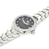 Tag Heuer Link Quartz Diamonds Black Dial Silver Steel Strap Watch for Men - WBC131G.BA0649