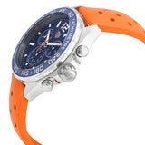 Tag Heuer Formula 1 Quartz Chronograph Blue Dial Orange Rubber Strap Watch for Men - CAZ1014.FT8028