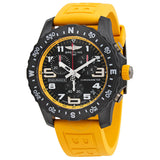 Breitling Endurance Pro Black Dial Yellow Rubber Strap Watch for Men - X82310A41B1S1