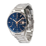 Tag Heuer Carrera Automatic Chronograph Blue Dial Silver Steel Strap Watch for Men - CBK2115.BA0715