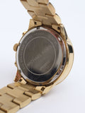 Michael Kors Bradshaw Chronograph Gold Dial Gold Steel Strap Watch For Women - MK5777