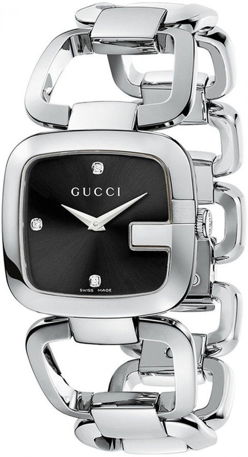 Gucci G Timeless Sport Black Dial Black Steel Strap Watch For Men - YA