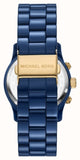 Michael Kors Runway Analog Blue Dial Blue Steel Strap Watch for Women - MK7332