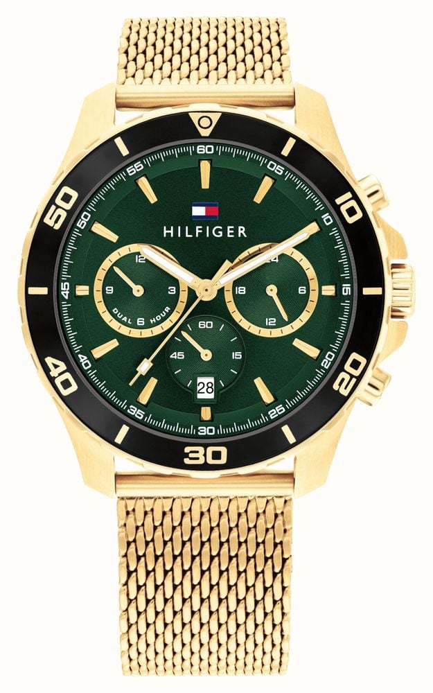 Edelstahl Hilfiger Uhr Gold Herren Uhr Gold Tommy Hilfiger Uhr